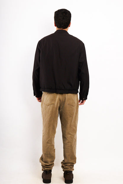 2000 Vintage Polo Ralph Lauren Black Bi-Swing Impermeable Harrington (M)