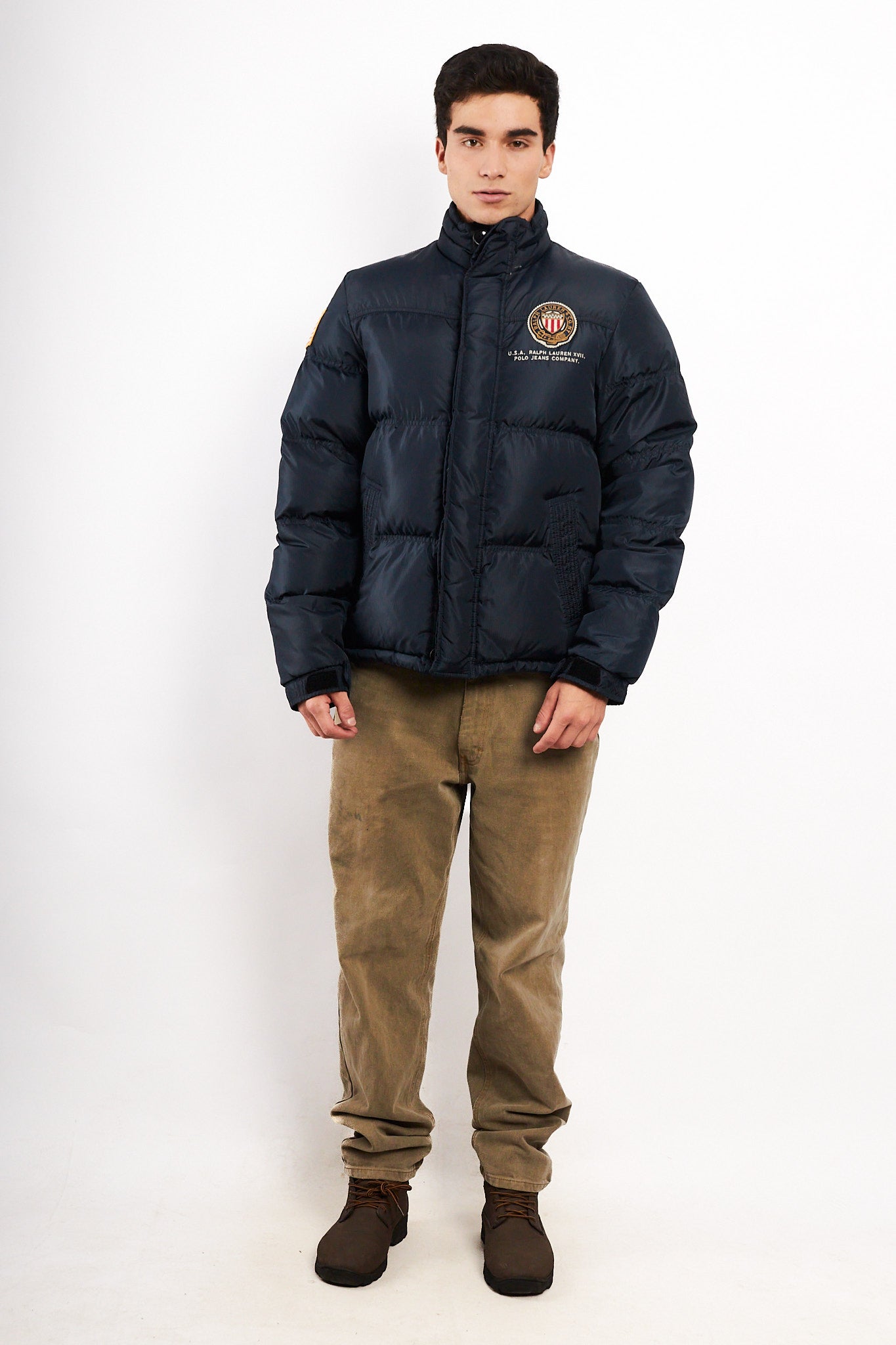 2000 Polo RL Co. Navy Down Puffer Jacket (M)