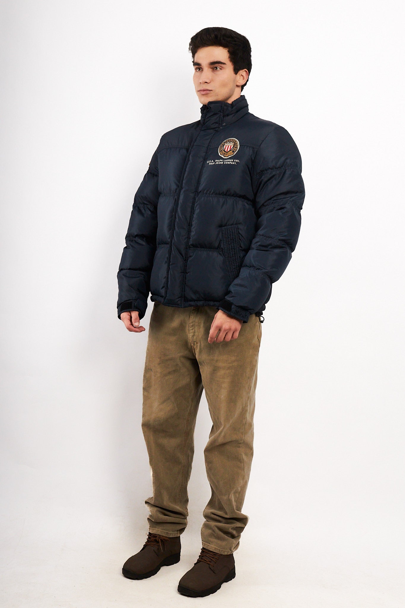 2000 Polo RL Co. Navy Down Puffer Jacket (M)
