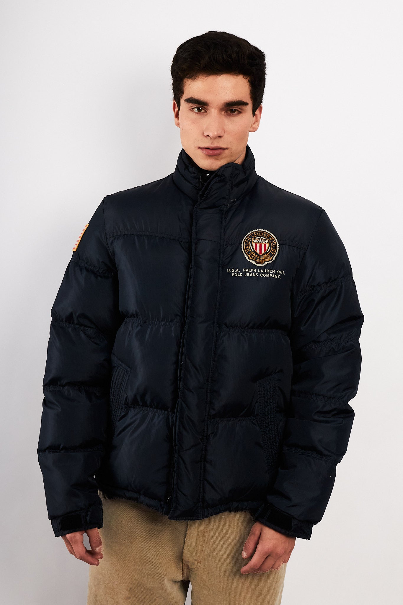 2000 Polo RL Co. Navy Down Puffer Jacket (M)