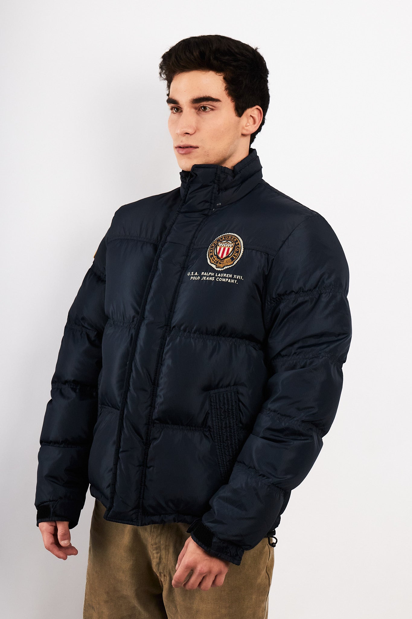 2000 Polo RL Co. Navy Down Puffer Jacket (M)