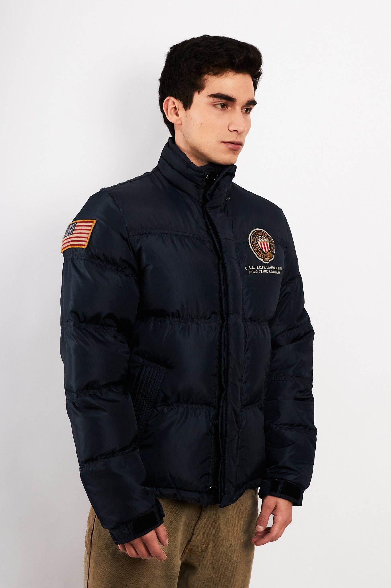 2000 Polo RL Co. Navy Down Puffer Jacket (M)
