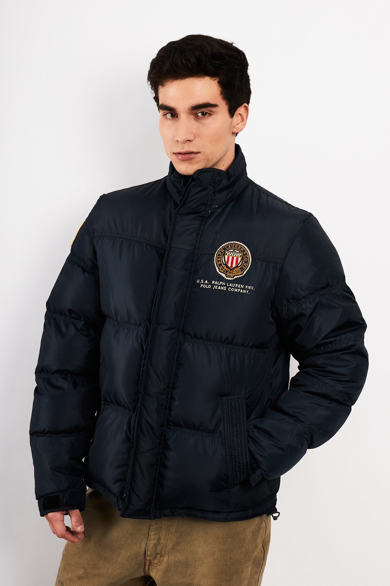 2000 Polo RL Co. Navy Down Puffer Jacket (M)