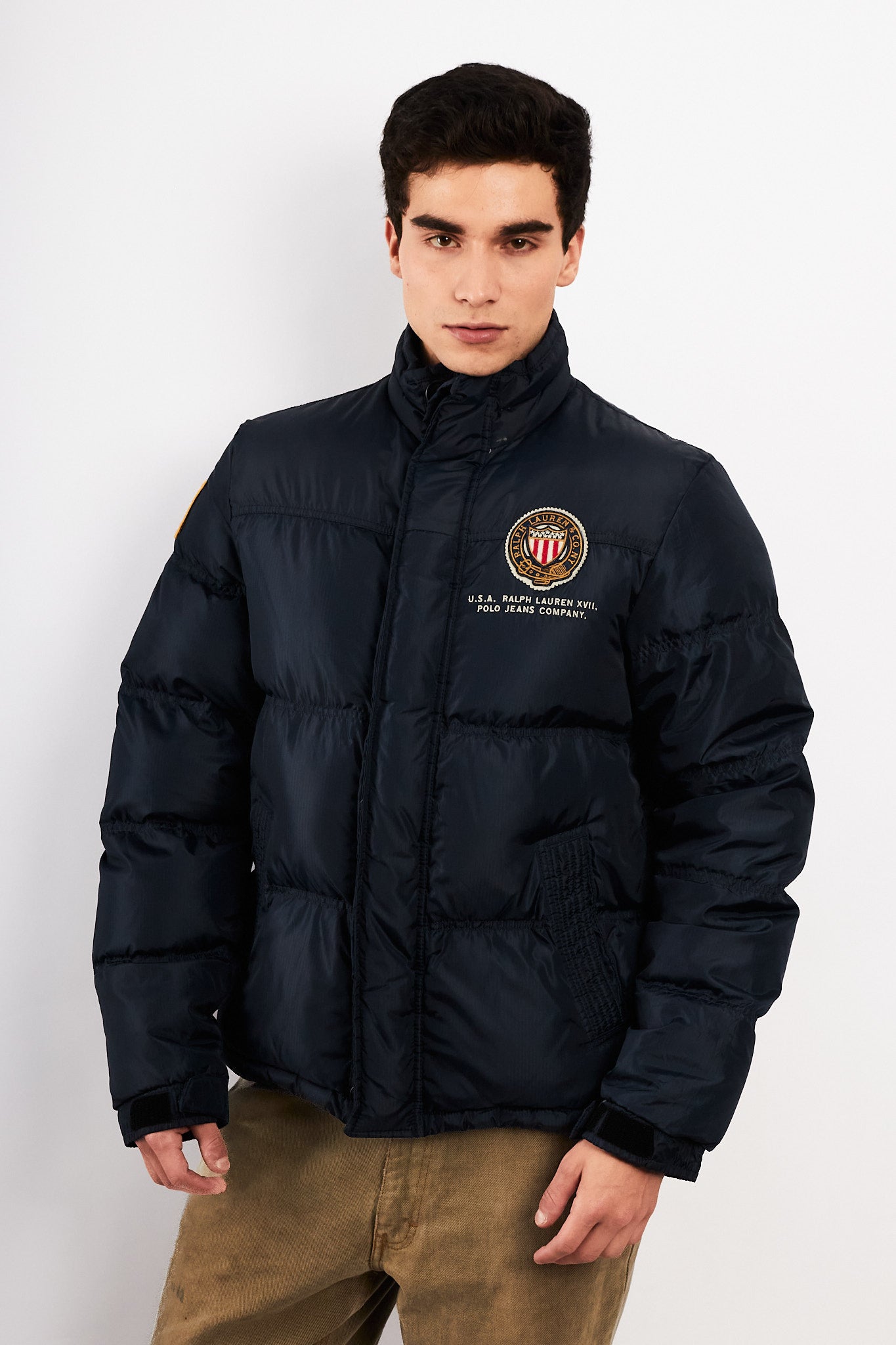 2000 Polo RL Co. Navy Down Puffer Jacket (M)