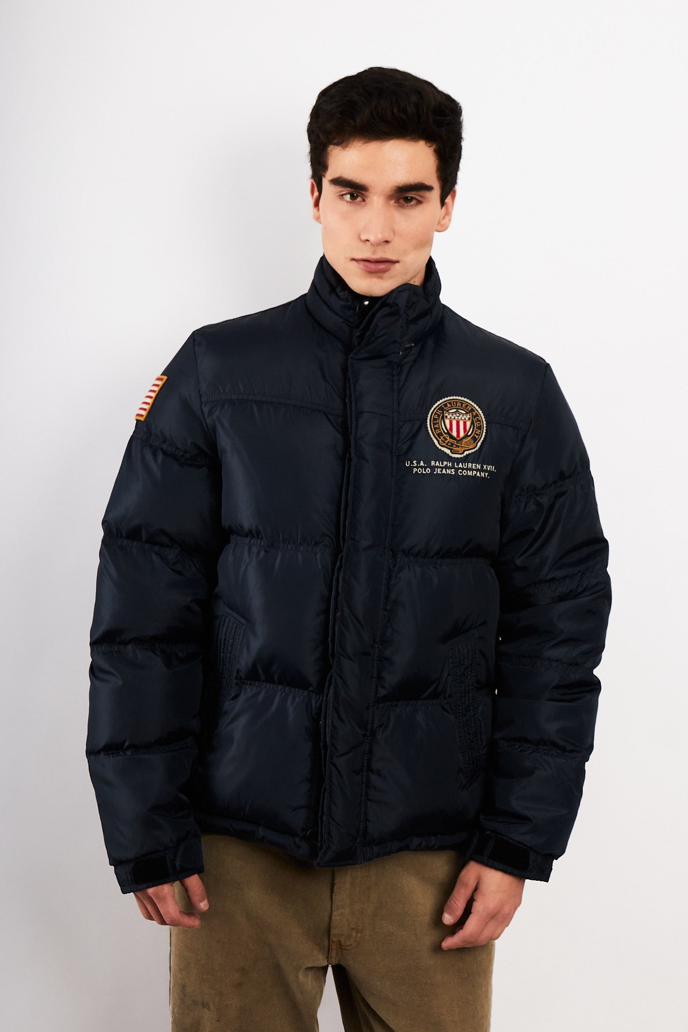 2000 Polo RL Co. Navy Down Puffer Jacket (M)