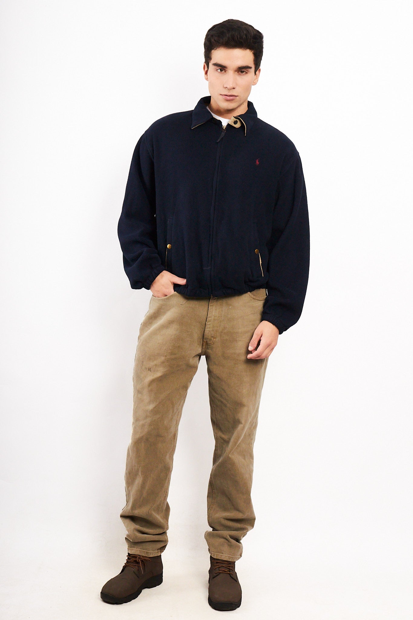 2000 Vintage Polo Ralph Lauren Fleece Harrington (M/L)
