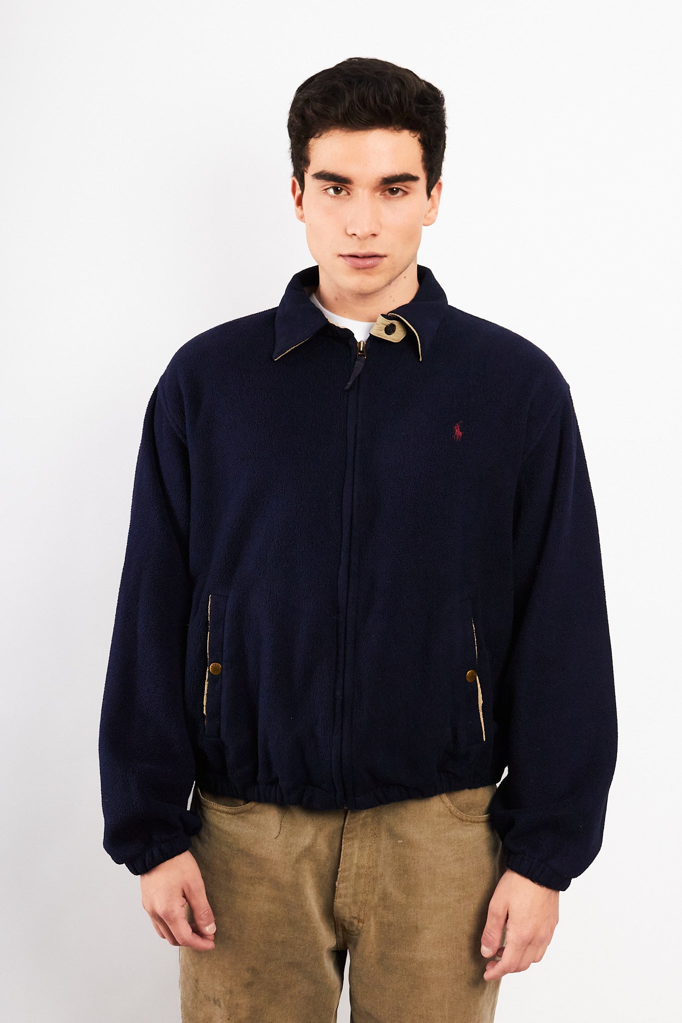 2000 Vintage Polo Ralph Lauren Fleece Harrington (M/L)