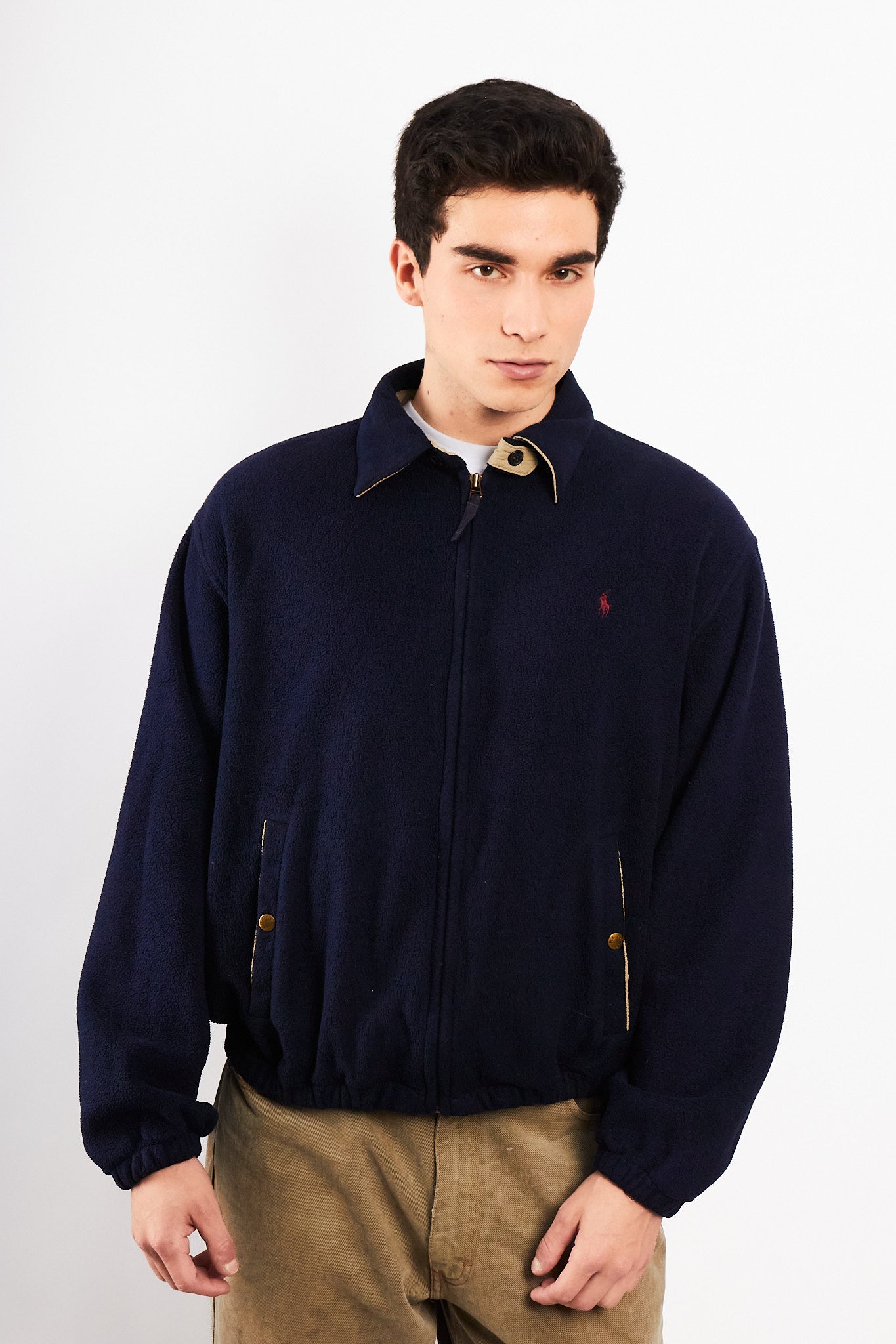 2000 Vintage Polo Ralph Lauren Fleece Harrington (M/L)