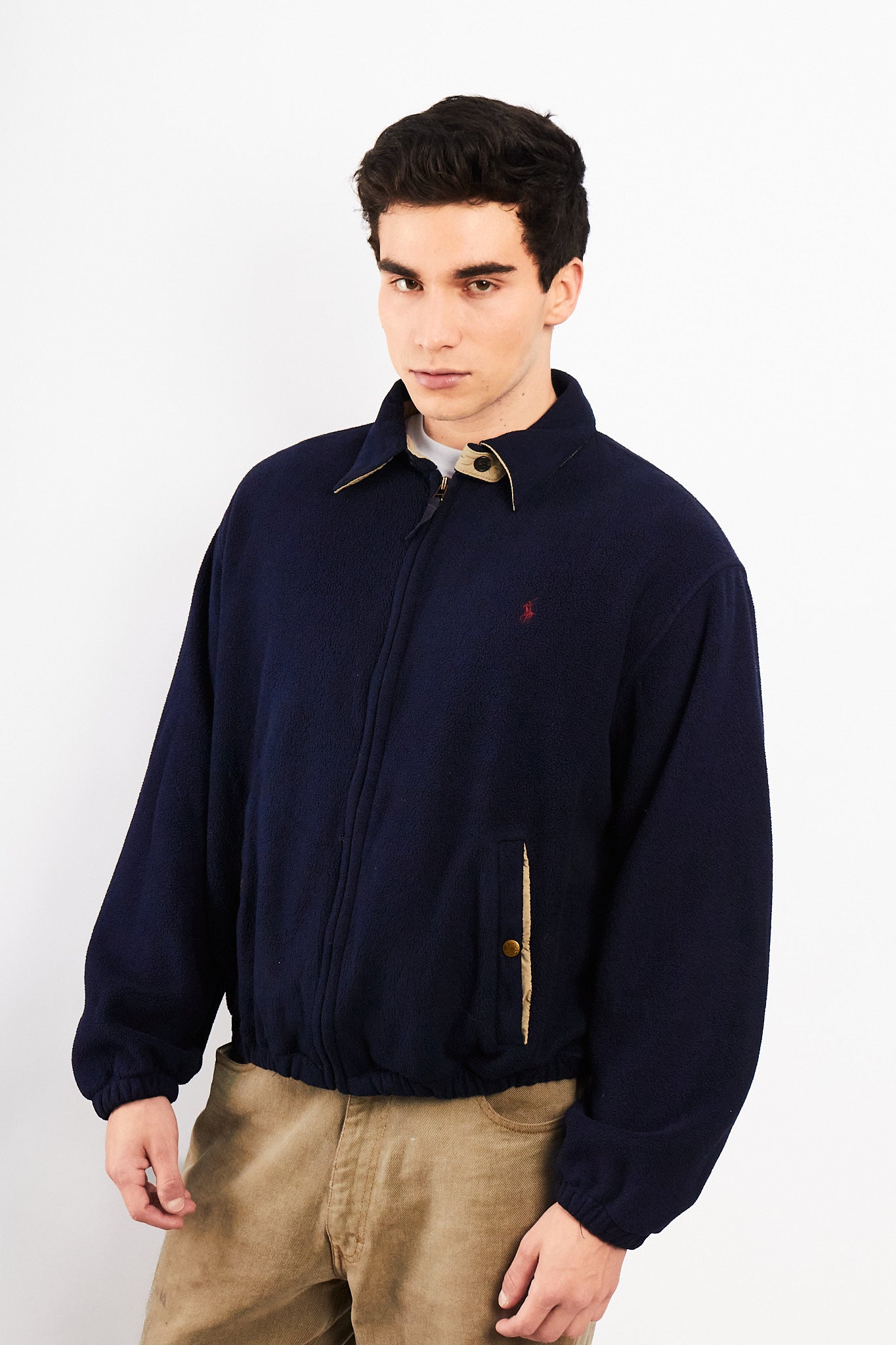 2000 Vintage Polo Ralph Lauren Fleece Harrington (M/L)