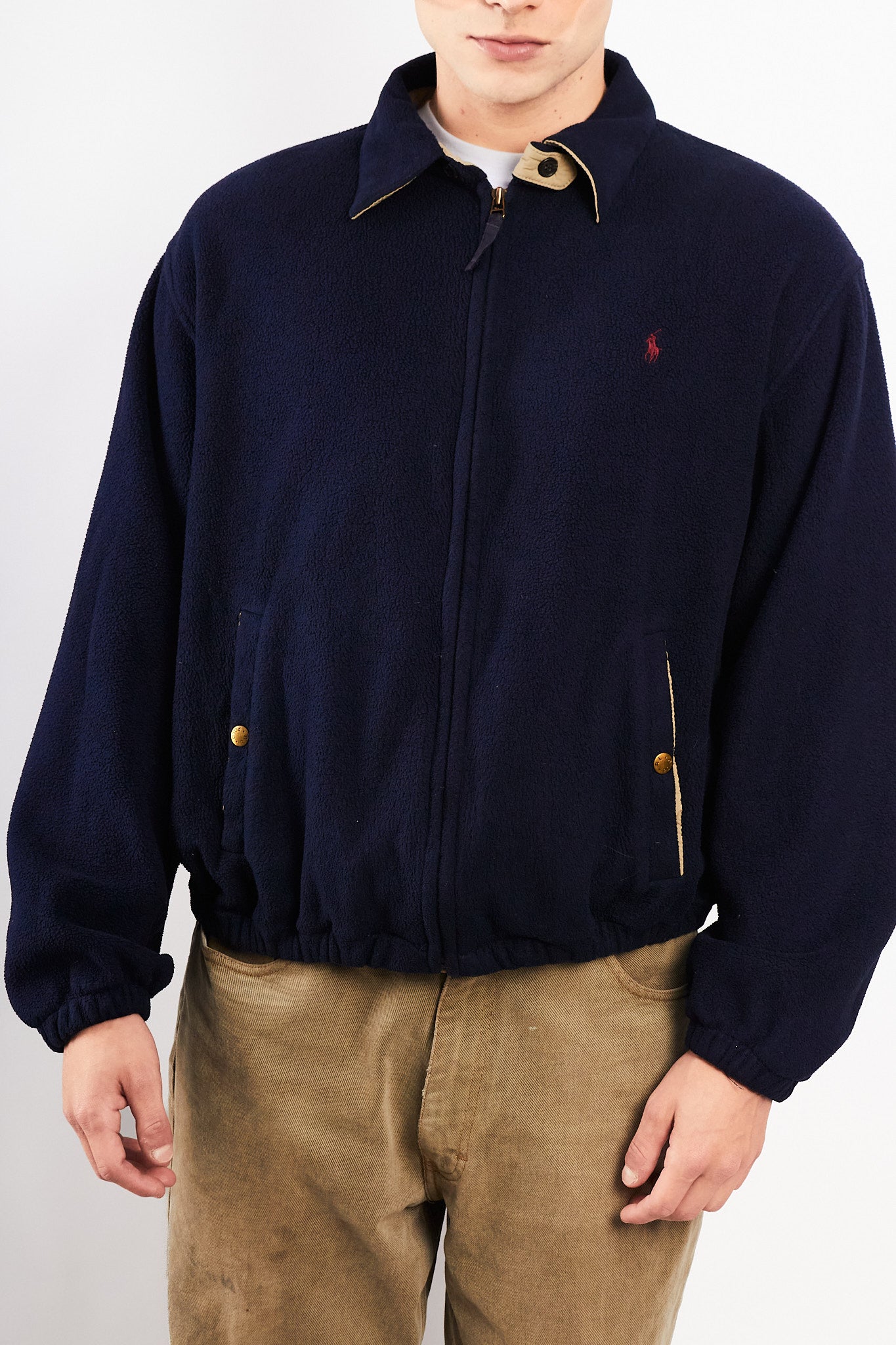 2000 Vintage Polo Ralph Lauren Fleece Harrington (M/L)