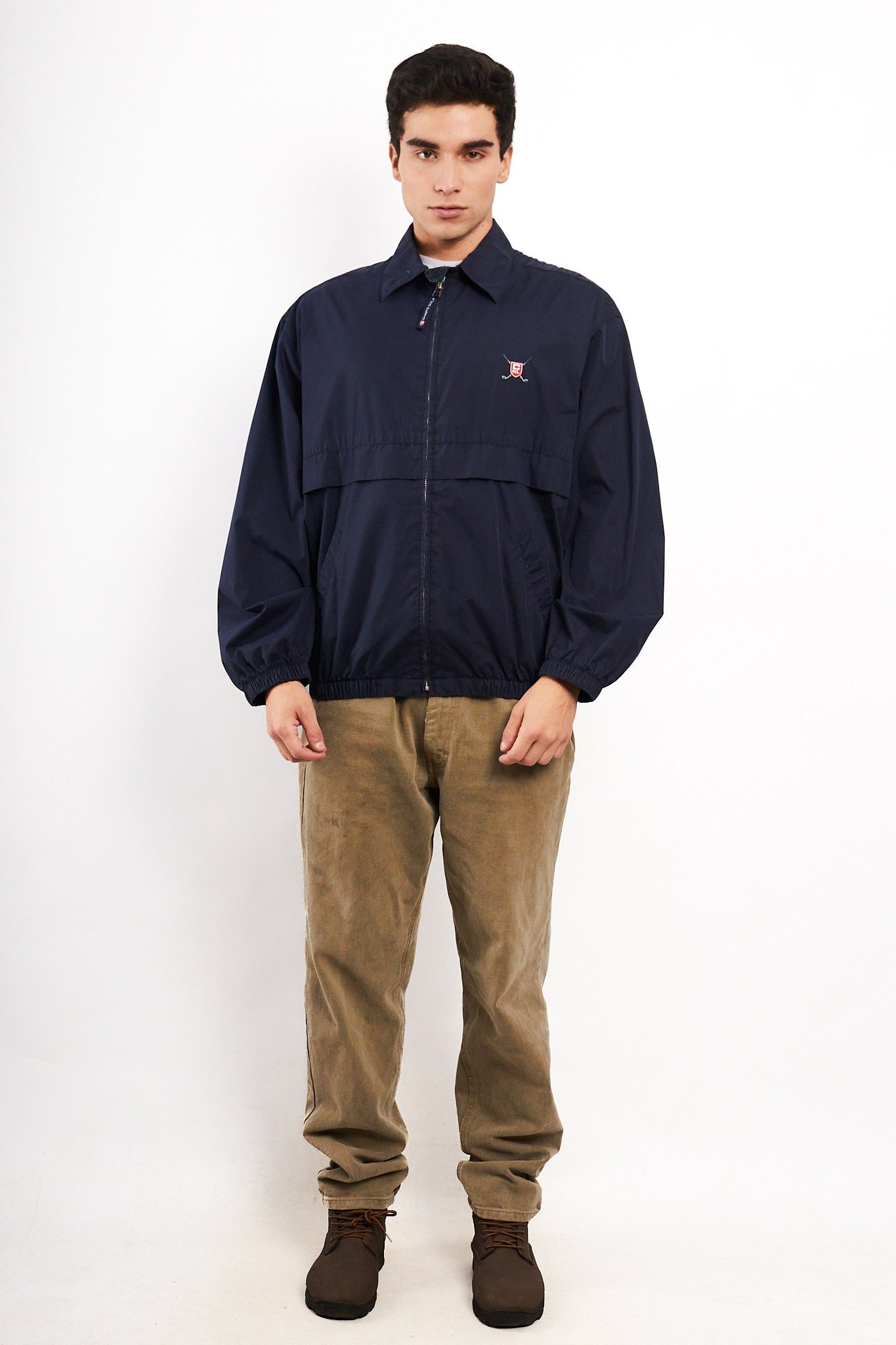 1990 Vintage Chaps Ralph Lauren Golf Navy Harrington (L)