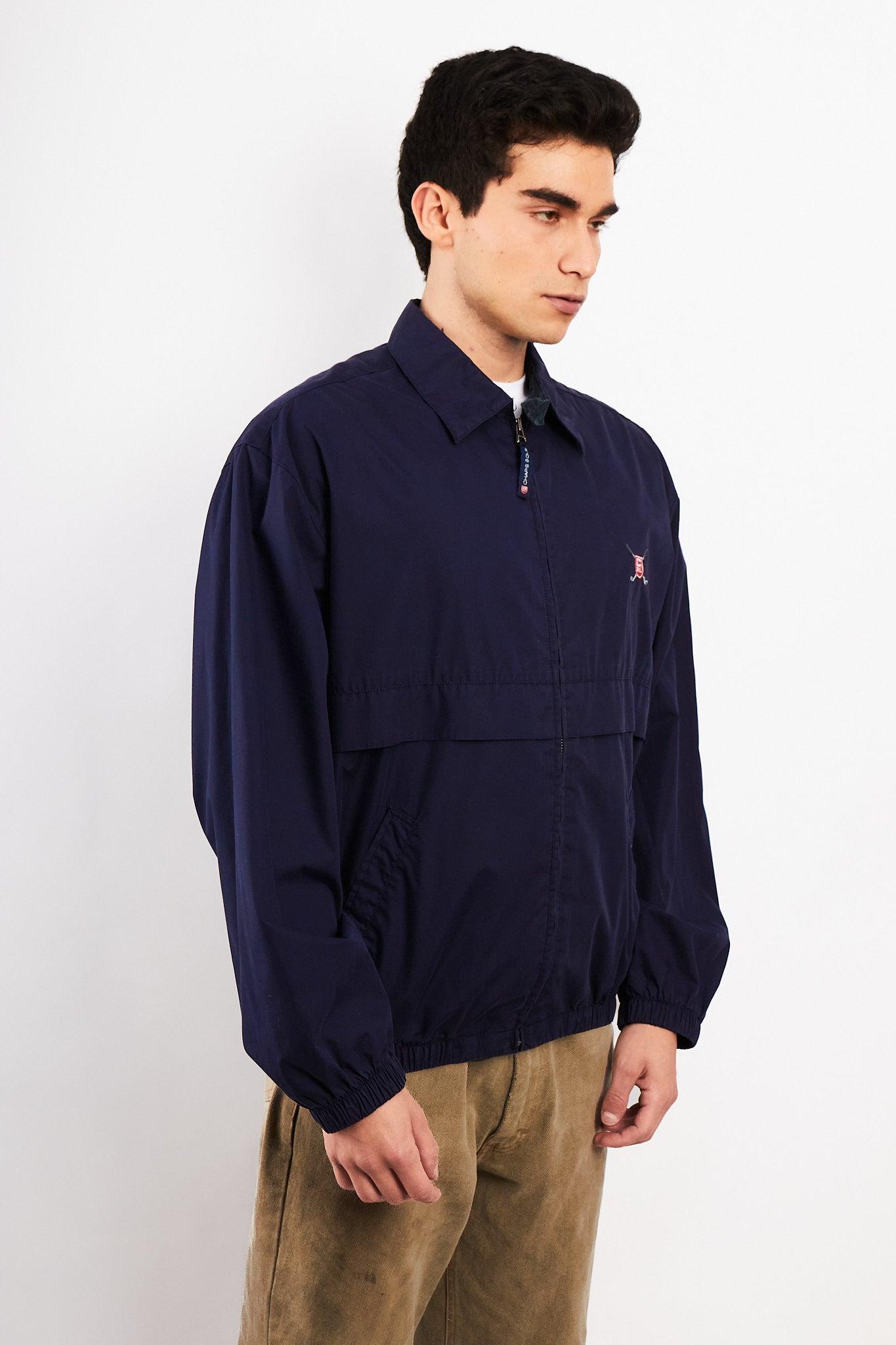 1990 Vintage Chaps Ralph Lauren Golf Navy Harrington (L)