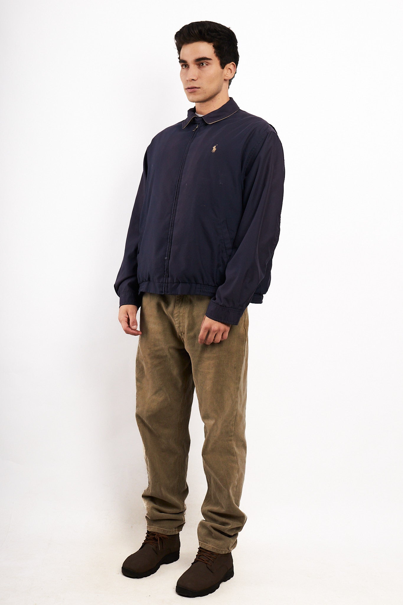 2000 Vintage Polo Ralph Lauren Navy Bi-swing Harrington (M/L)