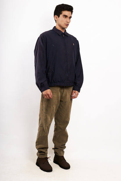 2000 Vintage Polo Ralph Lauren Navy Bi-swing Harrington (M/L)