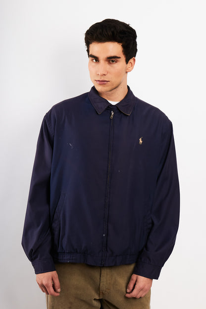 2000 Vintage Polo Ralph Lauren Navy Bi-swing Harrington (M/L)