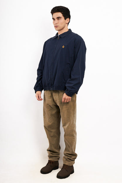 2000 Vintage Ralph Lauren Navy Emblem Harrington (L/XL)