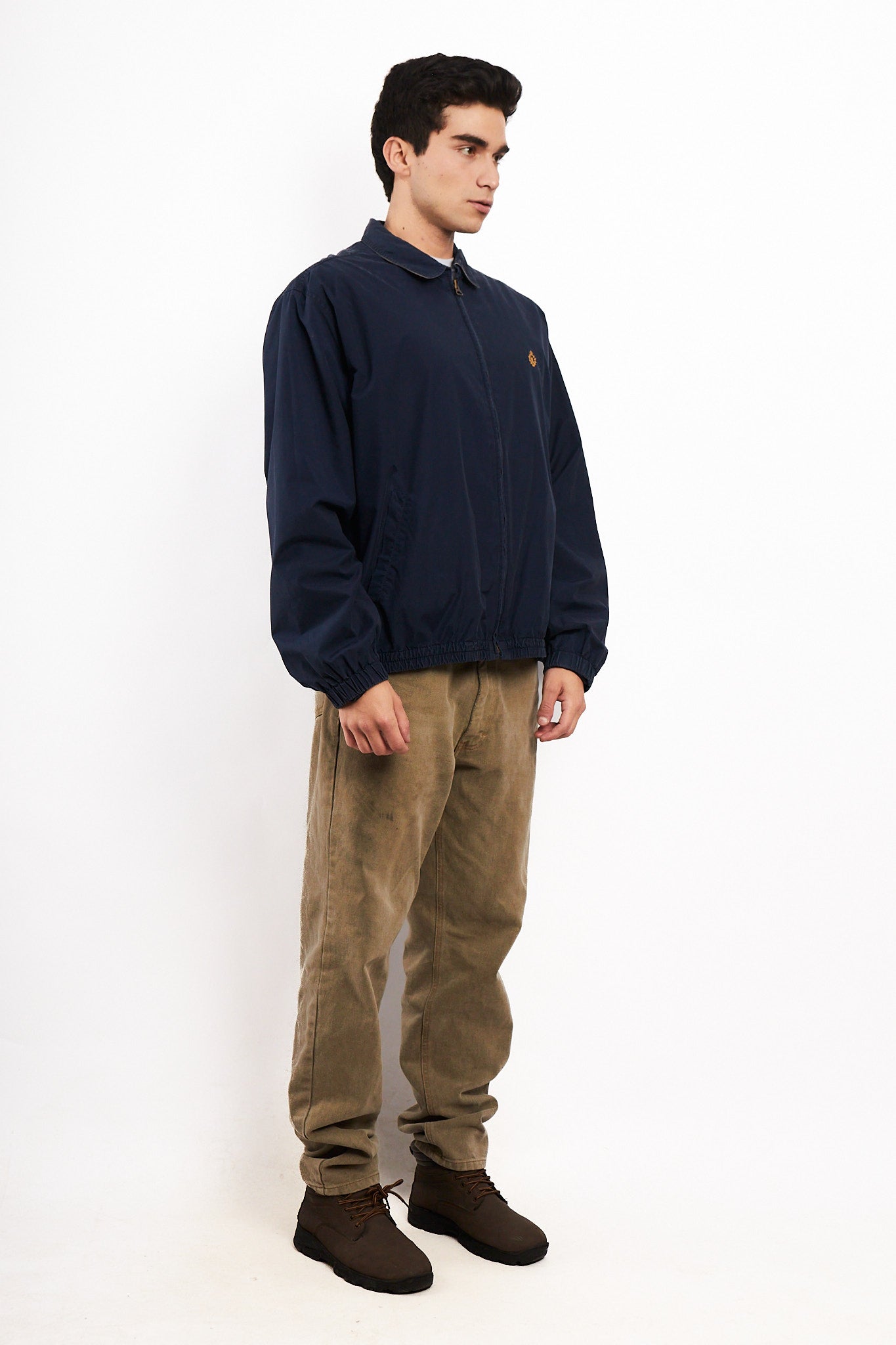 2000 Vintage Ralph Lauren Navy Emblem Harrington (L/XL)