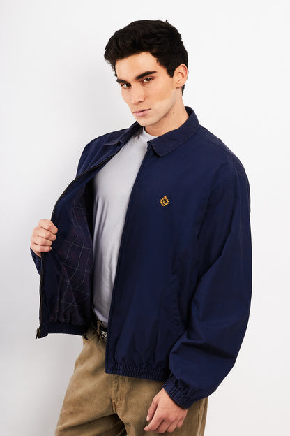 2000 Vintage Ralph Lauren Navy Emblem Harrington (L/XL)