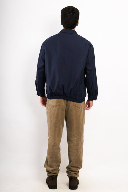 2000 Vintage Polo Ralph Lauren Navy Bi-Swing Impermeable Harrington (M/L)