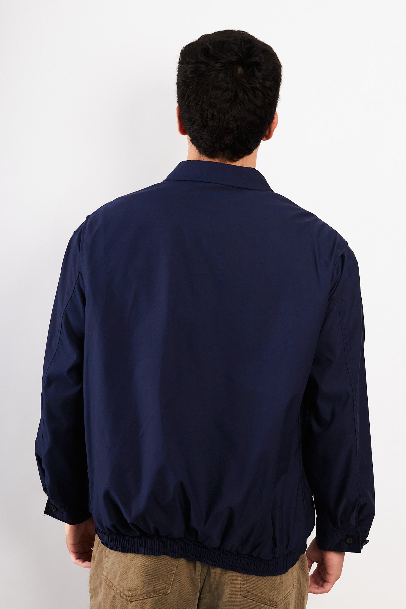 2000 Vintage Polo Ralph Lauren Navy Bi-Swing Impermeable Harrington (M/L)