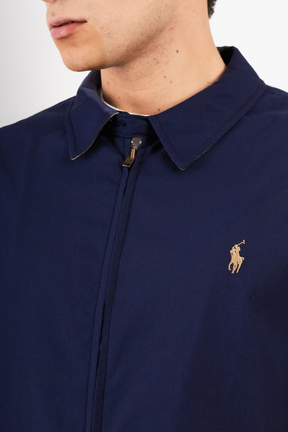 2000 Vintage Polo Ralph Lauren Navy Bi-Swing Impermeable Harrington (M/L)