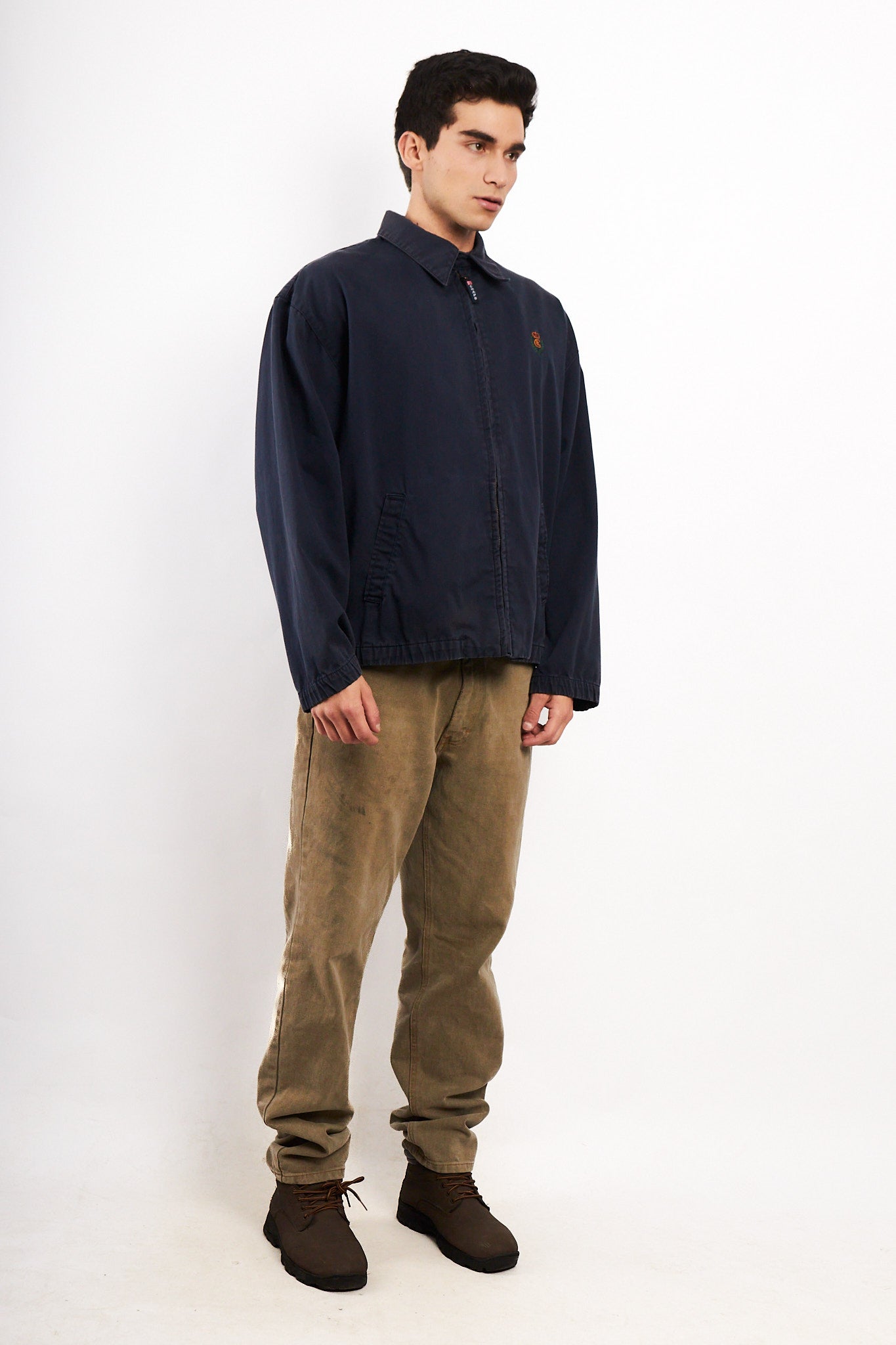 1990 Vintage Chaps Ralph Lauren Navy Harrington (L)