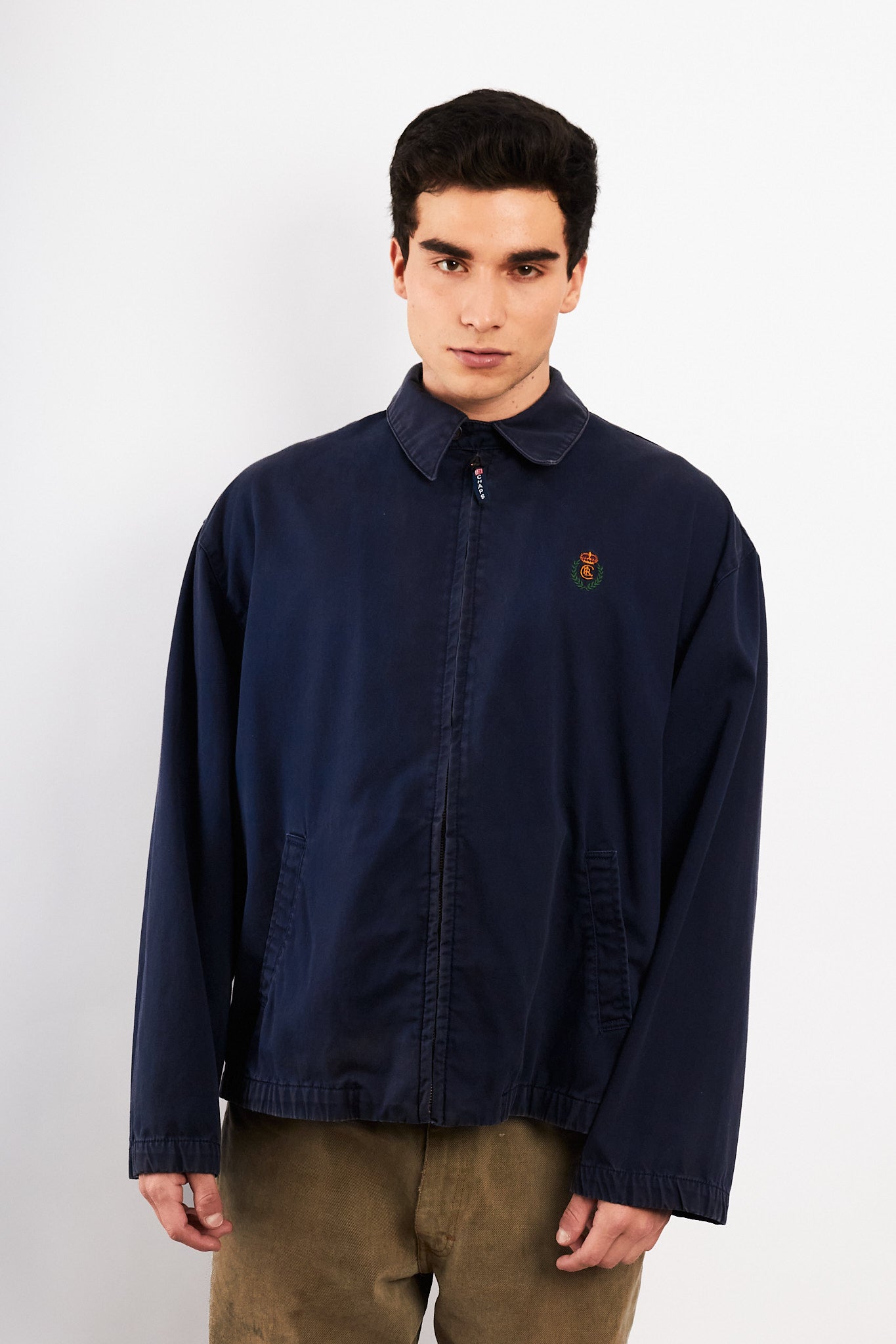 1990 Vintage Chaps Ralph Lauren Navy Harrington (L)