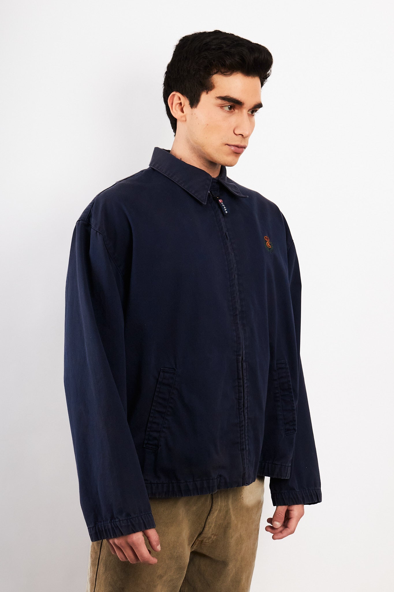 1990 Vintage Chaps Ralph Lauren Navy Harrington (L)