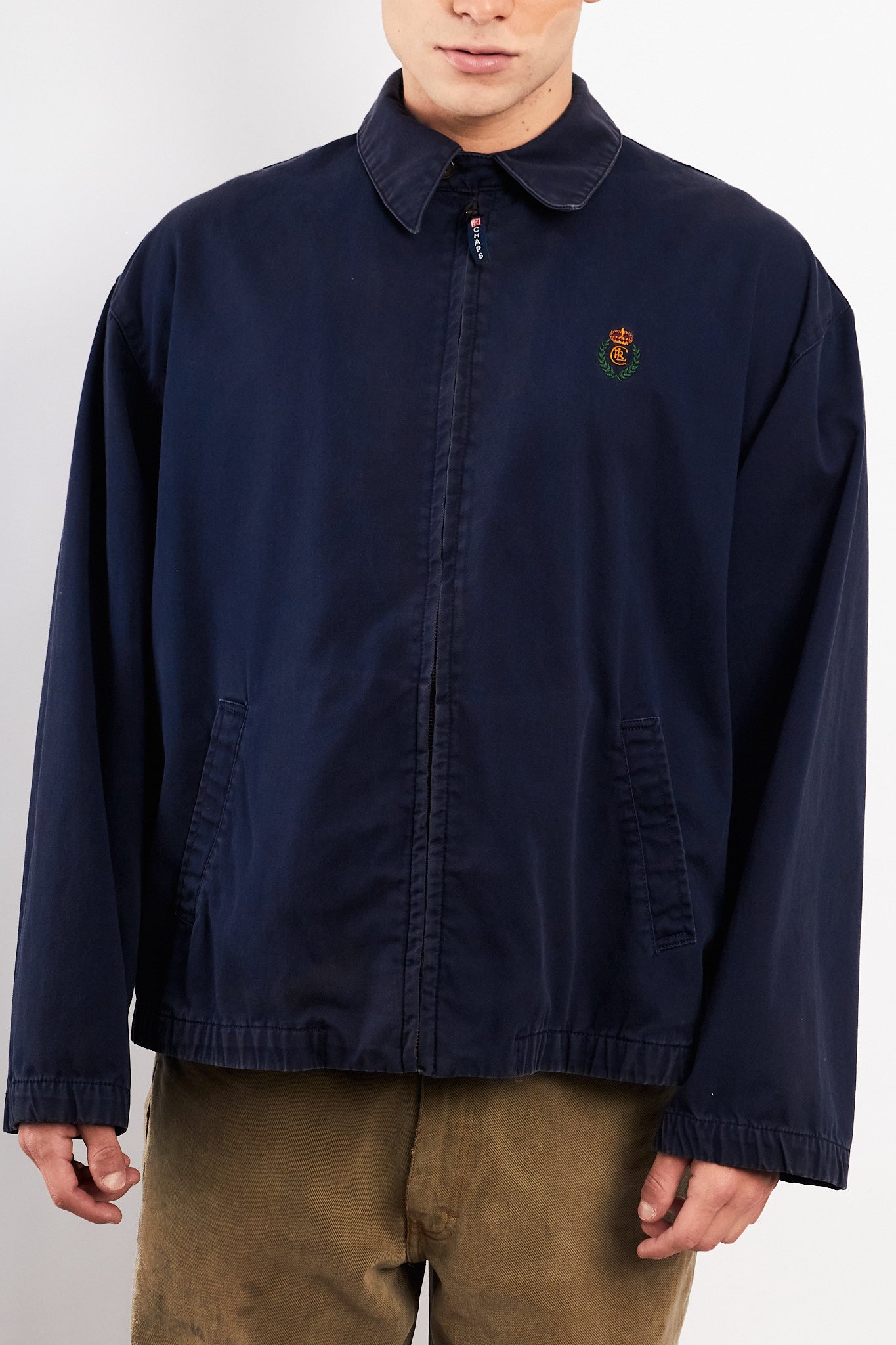 1990 Vintage Chaps Ralph Lauren Navy Harrington (L)