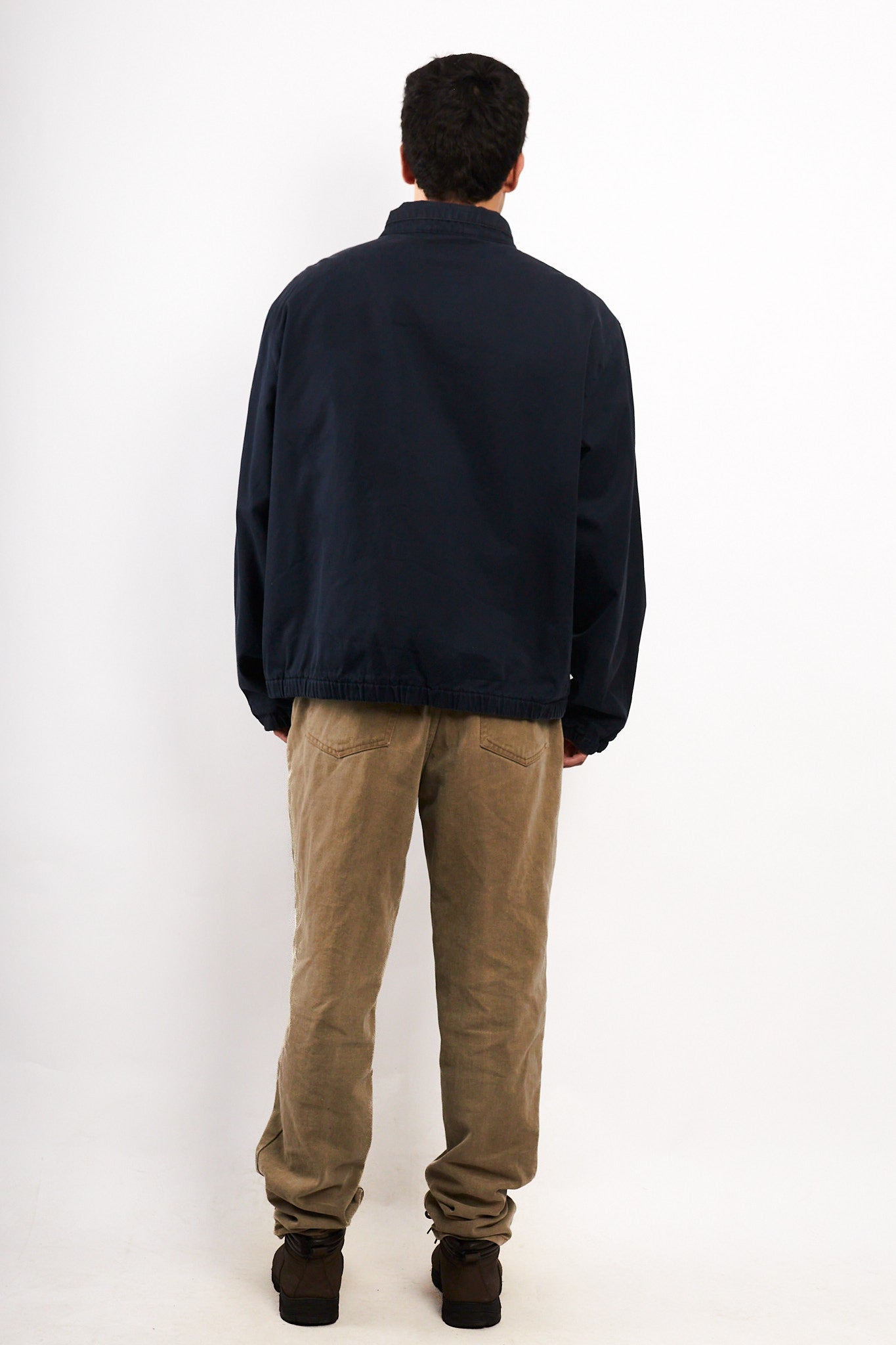 2000 Vintage Polo Ralph Lauren Lined Navy Harrington (L/XL)
