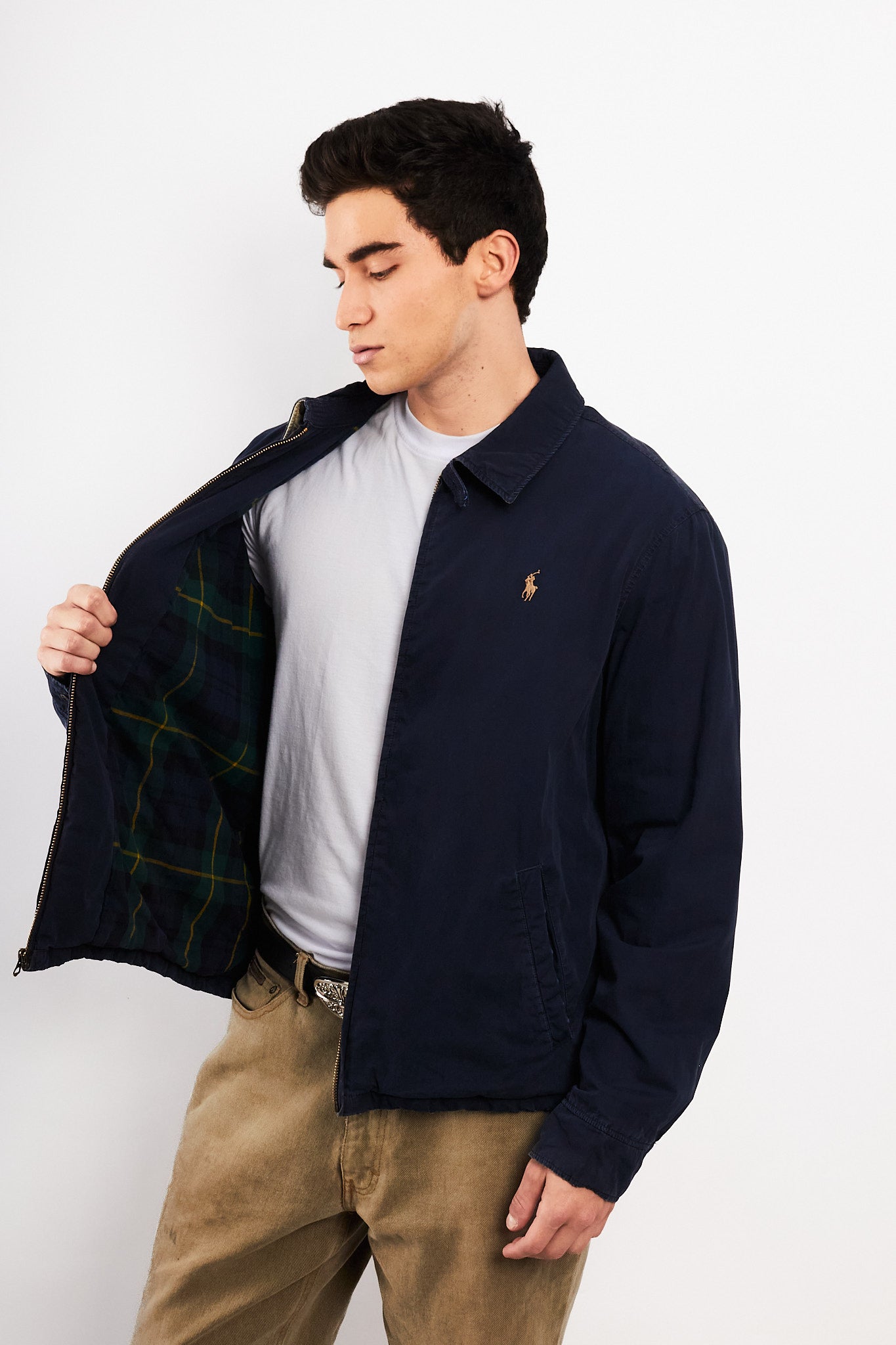 20010 Polo Ralph Lauren Navy Oxford Harrington (M/L)