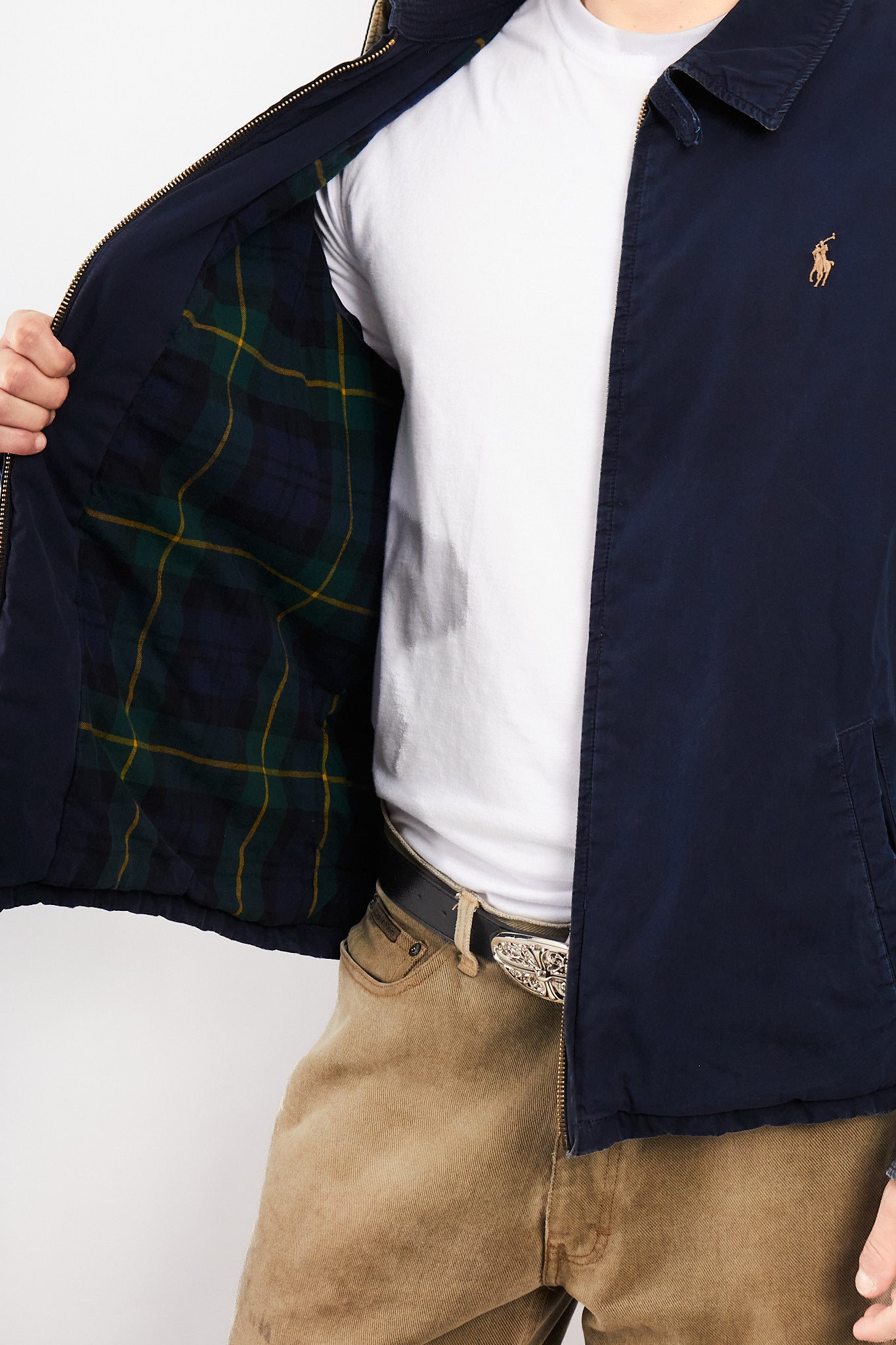 20010 Polo Ralph Lauren Navy Oxford Harrington (M/L)