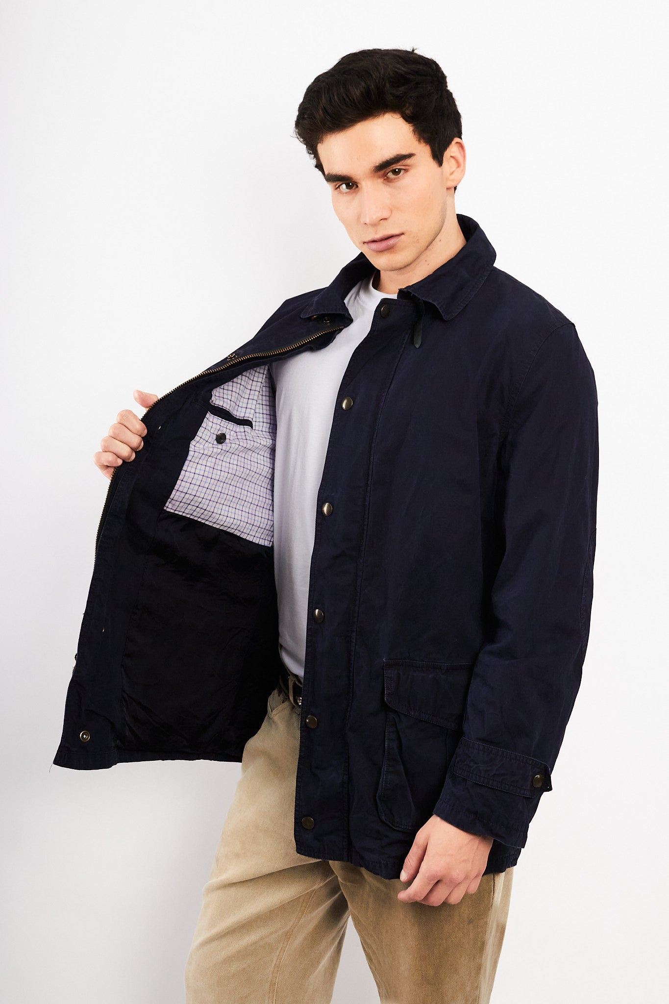 2000 Vintage Polo Ralph Lauren Navy Utility Jacket (M/L)