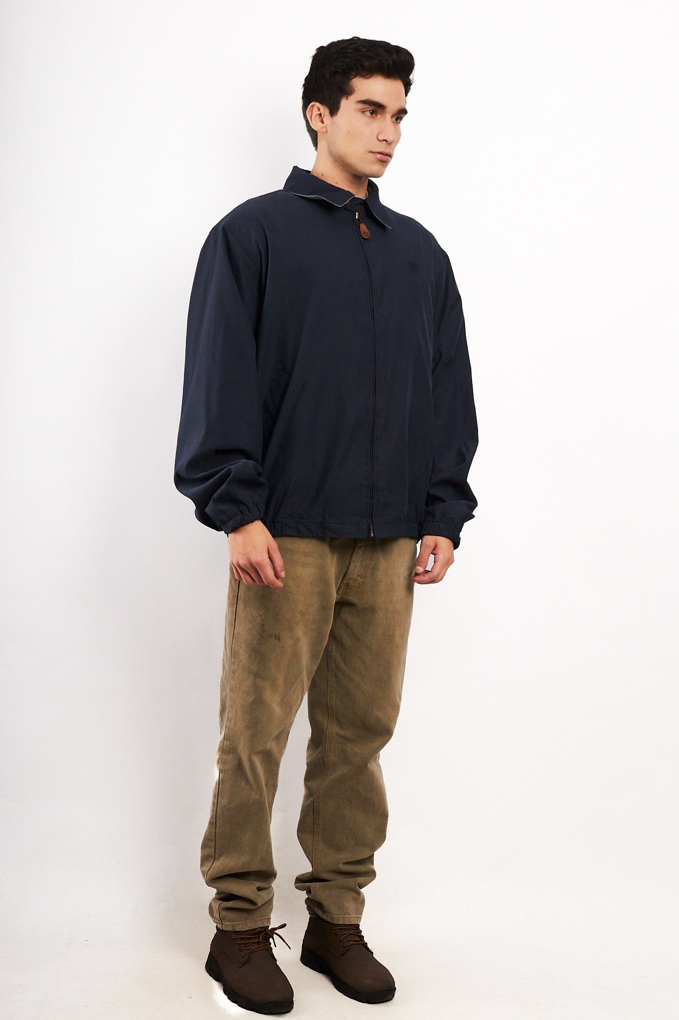 2000 Vintage Timberland Impermeable Navy Harrington (XL/XXL)
