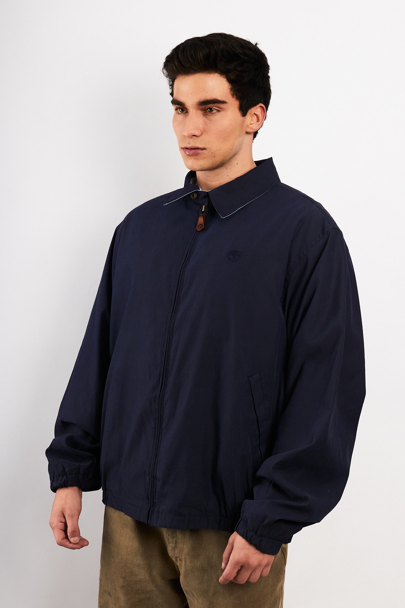 2000 Vintage Timberland Impermeable Navy Harrington (XL/XXL)