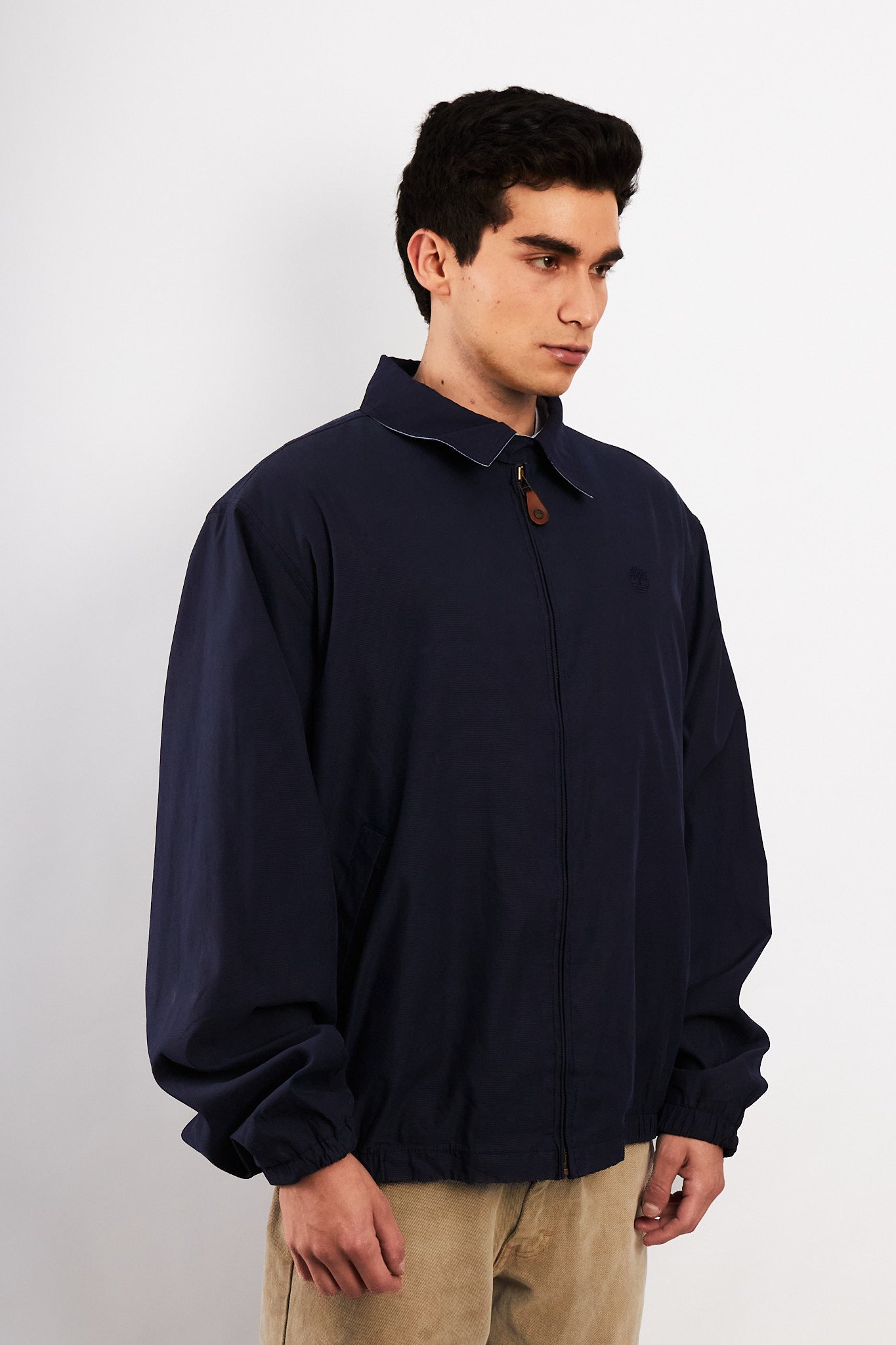 2000 Vintage Timberland Impermeable Navy Harrington (XL/XXL)