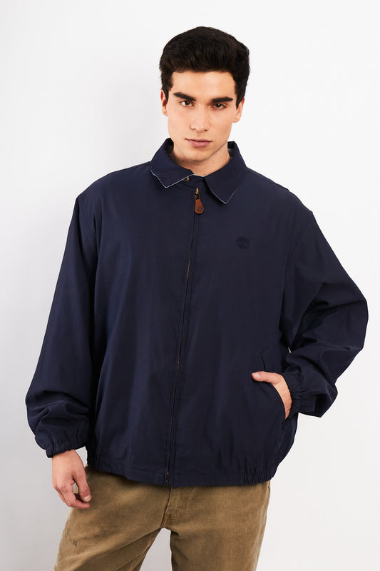 2000 Vintage Timberland Impermeable Navy Harrington (XL/XXL)