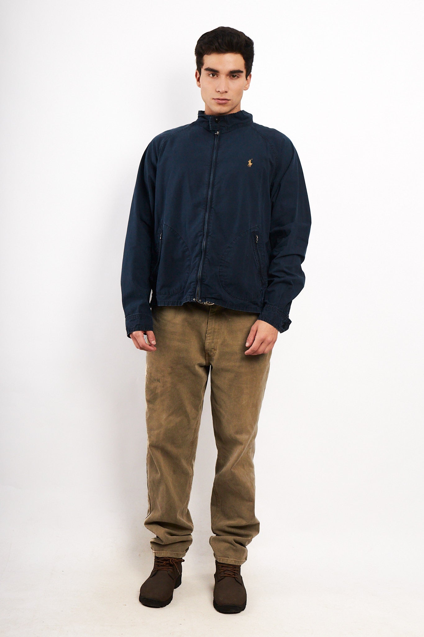 2000 Vintage Polo Ralph Lauren Navy Chino Harrington (L)
