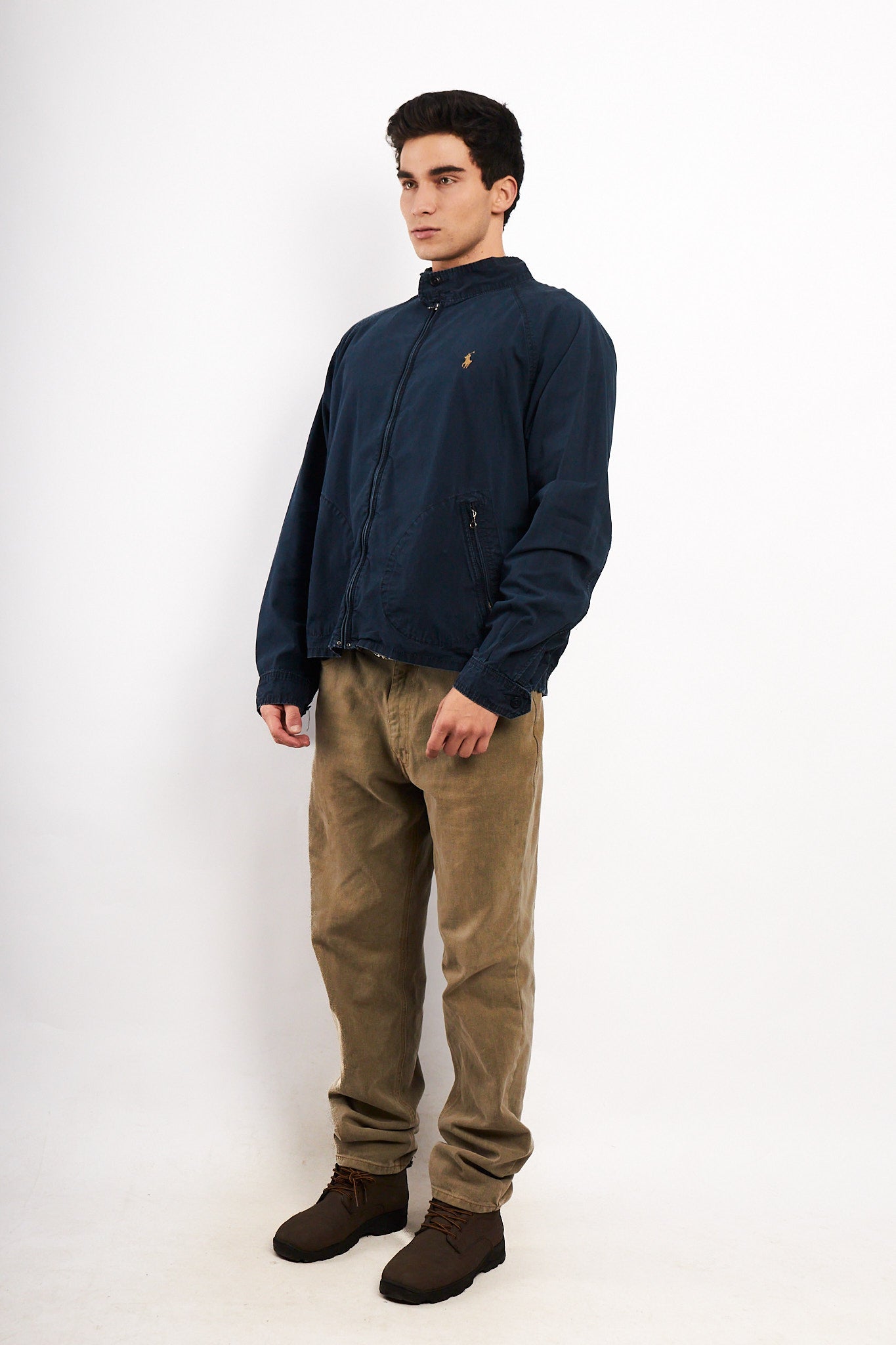 2000 Vintage Polo Ralph Lauren Navy Chino Harrington (L)