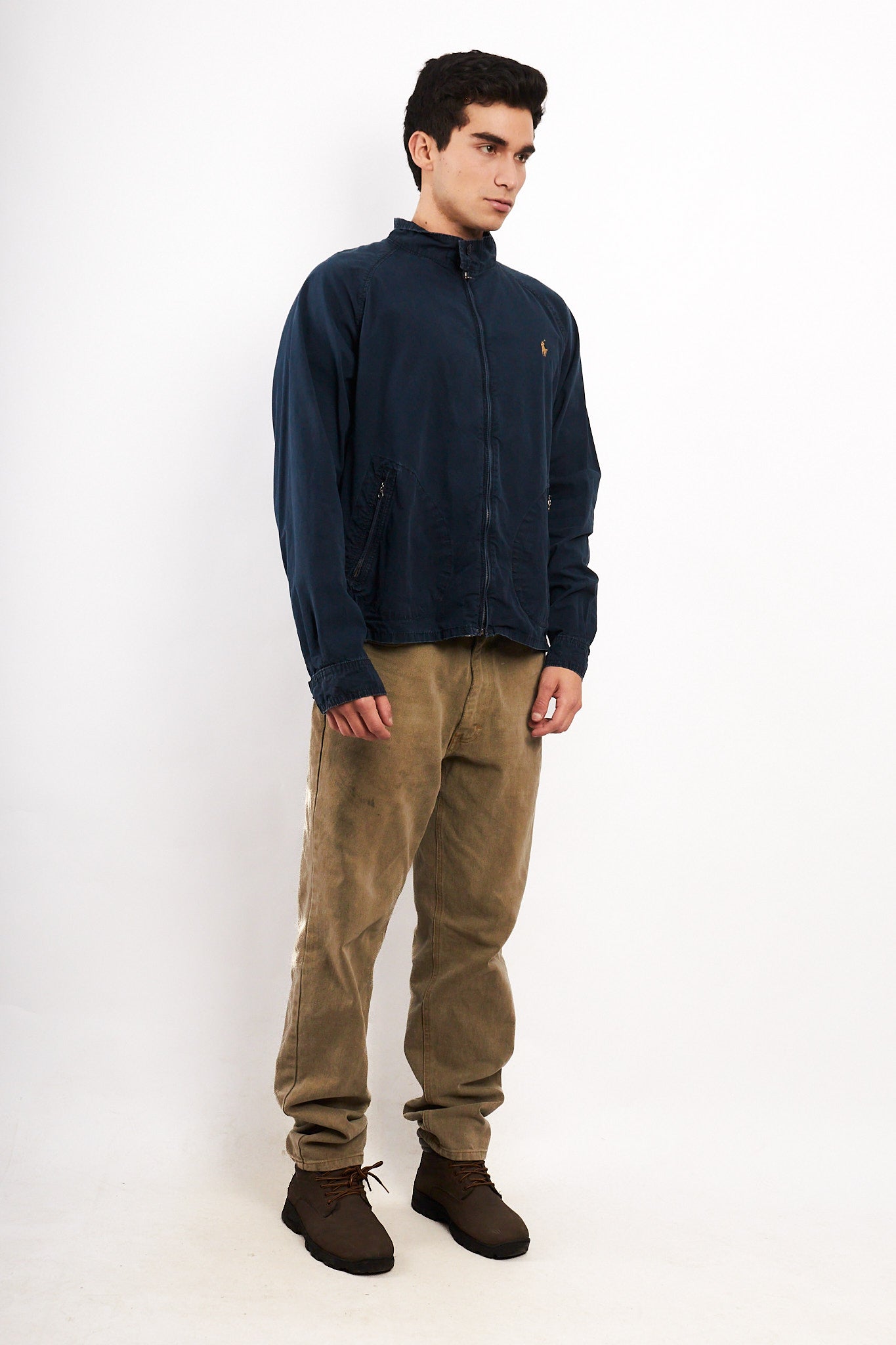 2000 Vintage Polo Ralph Lauren Navy Chino Harrington (L)