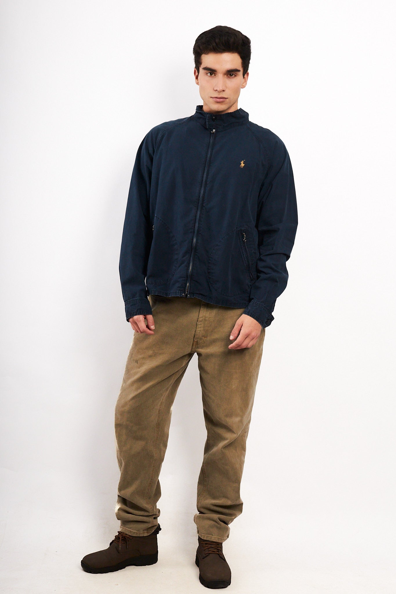 2000 Vintage Polo Ralph Lauren Navy Chino Harrington (L)