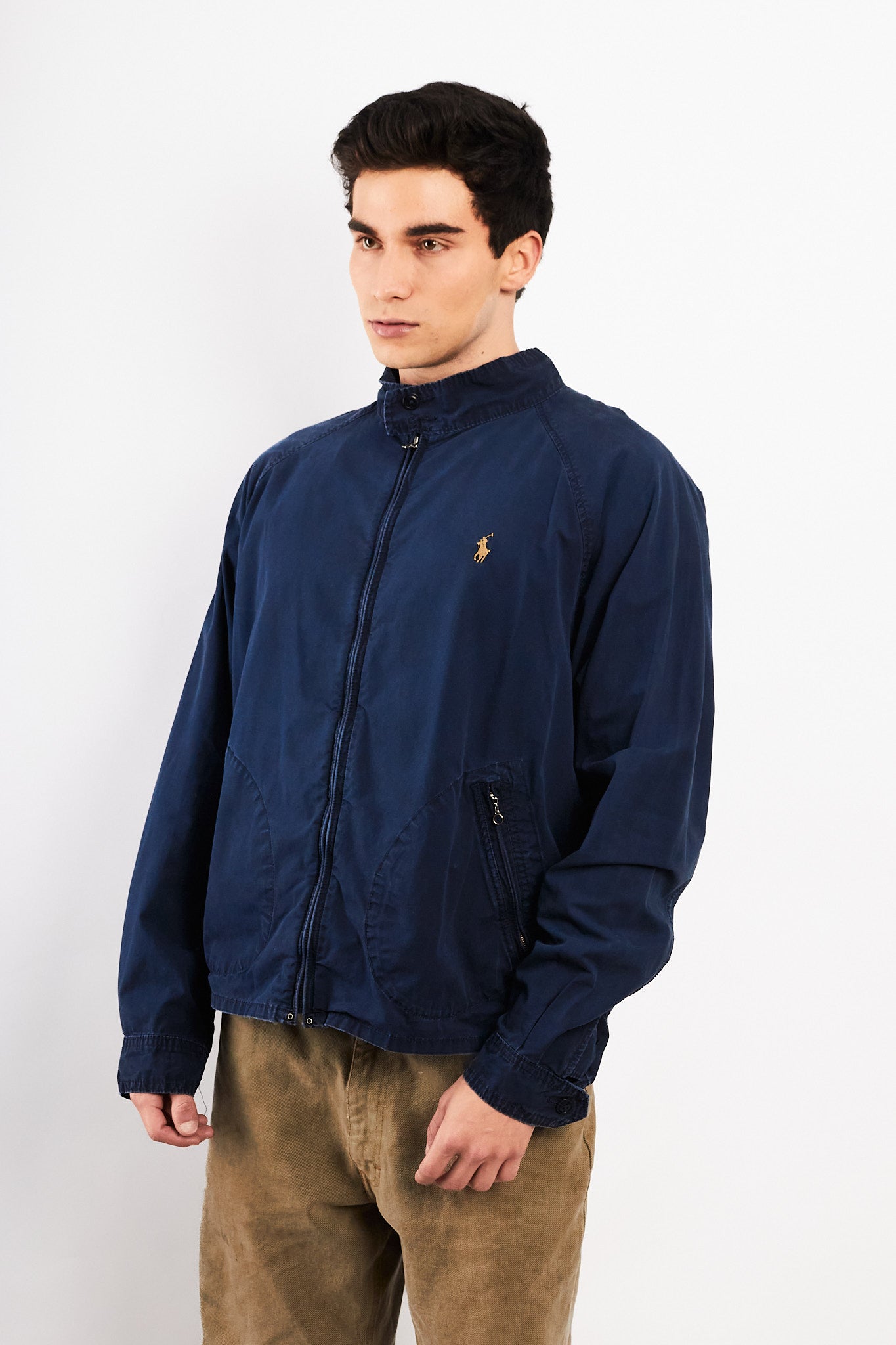 2000 Vintage Polo Ralph Lauren Navy Chino Harrington (L)