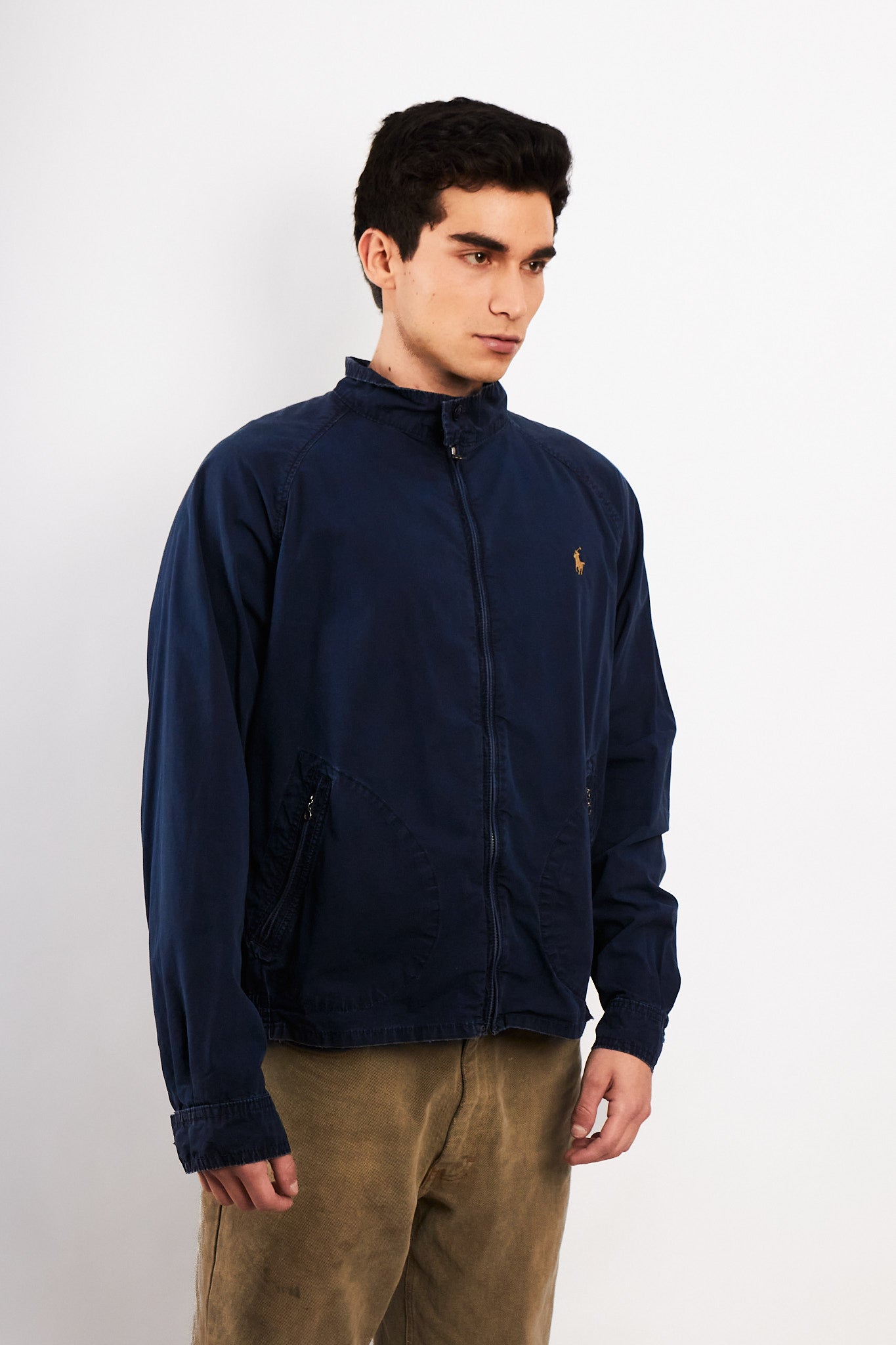 2000 Vintage Polo Ralph Lauren Navy Chino Harrington (L)