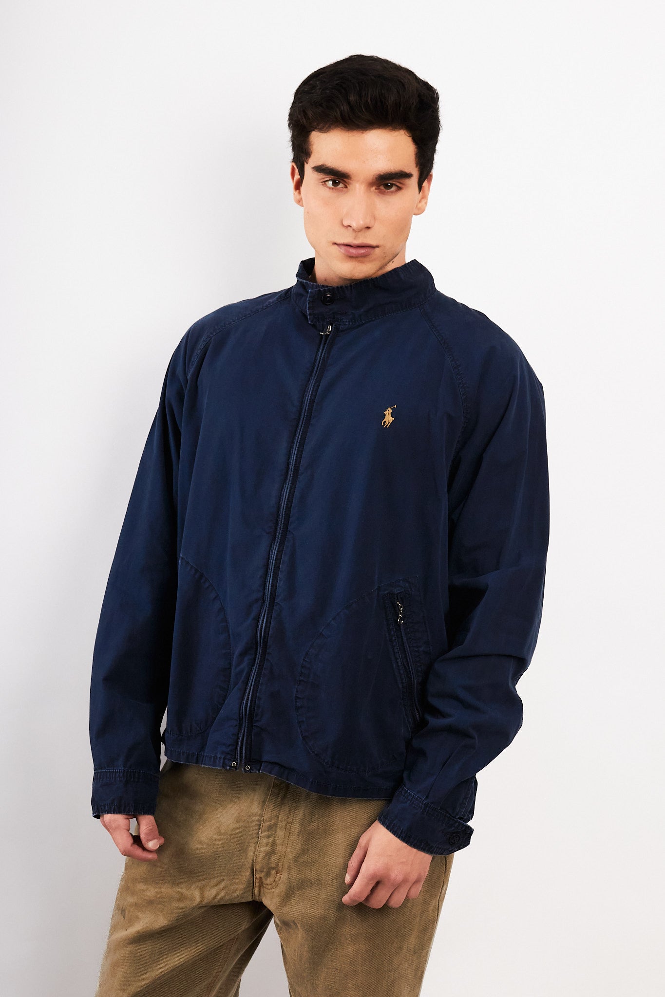 2000 Vintage Polo Ralph Lauren Navy Chino Harrington (L)