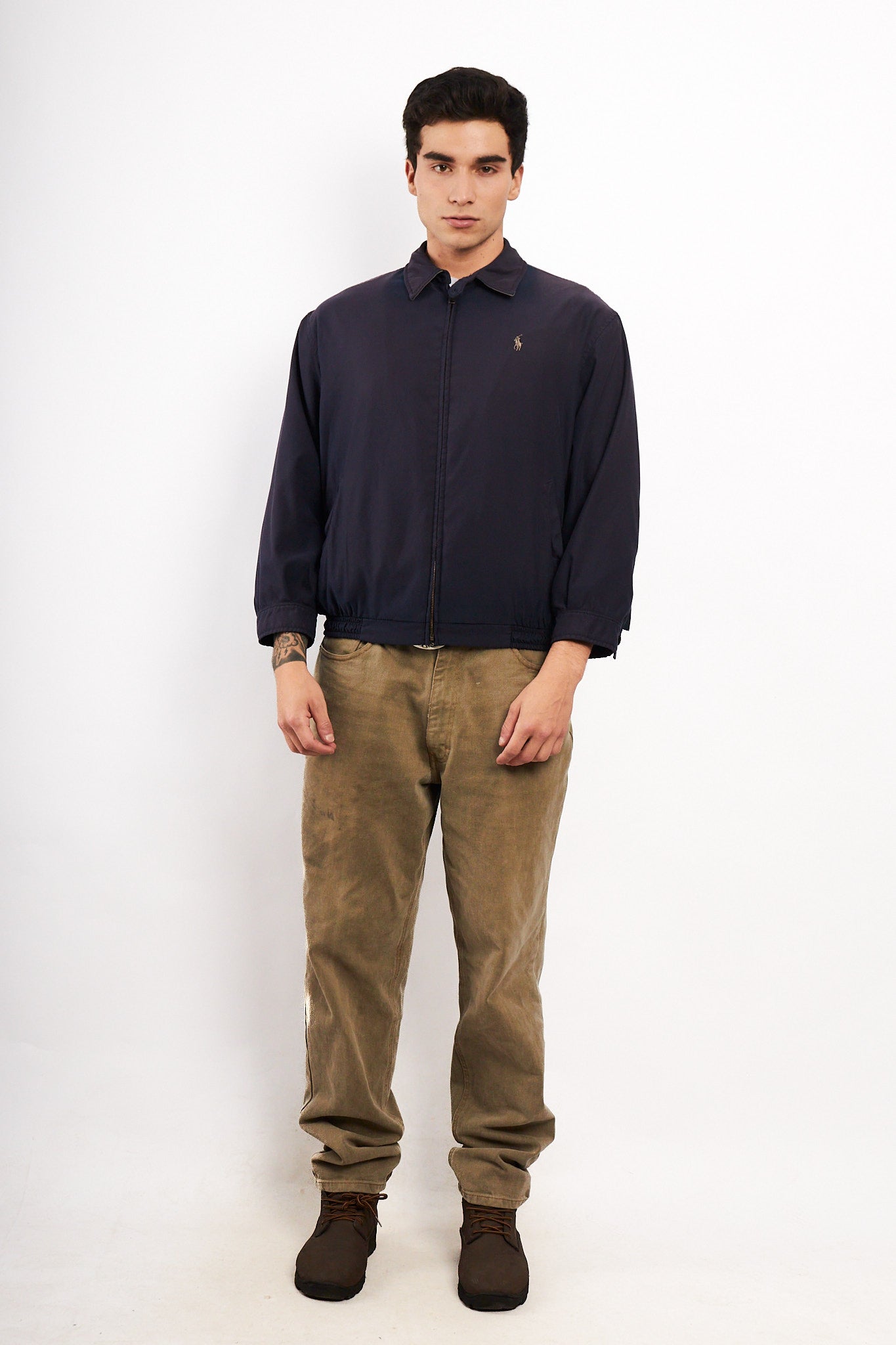 2000 Vintage Polo Ralph Lauren Navy Bi-Swing Harrington (M)