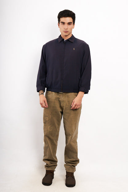 2000 Vintage Polo Ralph Lauren Navy Bi-Swing Harrington (M)