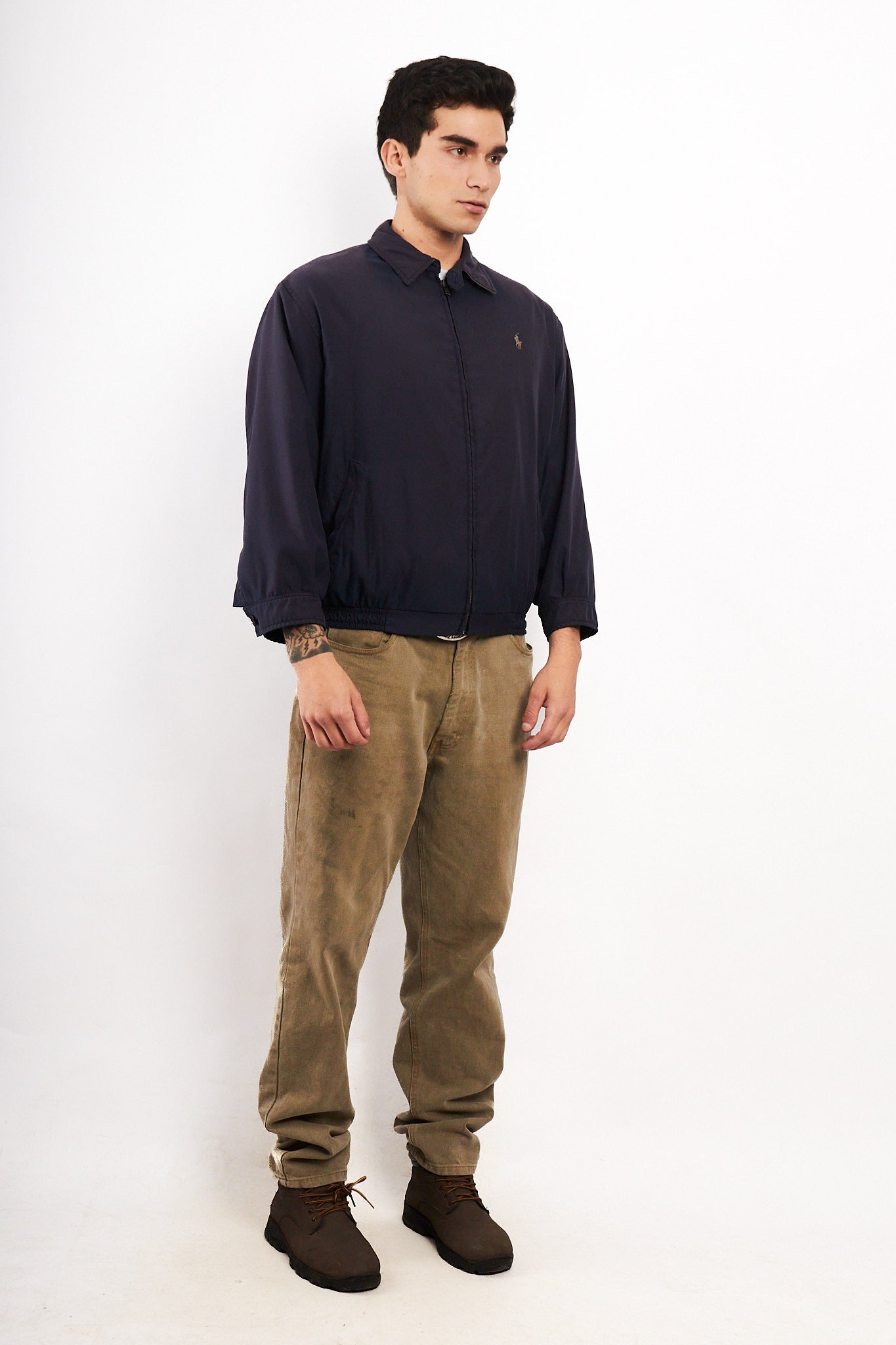 2000 Vintage Polo Ralph Lauren Navy Bi-Swing Harrington (M)