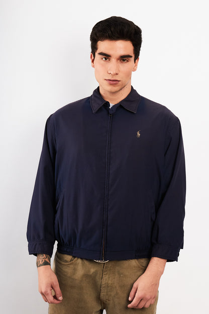 2000 Vintage Polo Ralph Lauren Navy Bi-Swing Harrington (M)