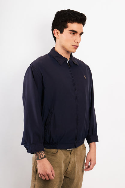 2000 Vintage Polo Ralph Lauren Navy Bi-Swing Harrington (M)
