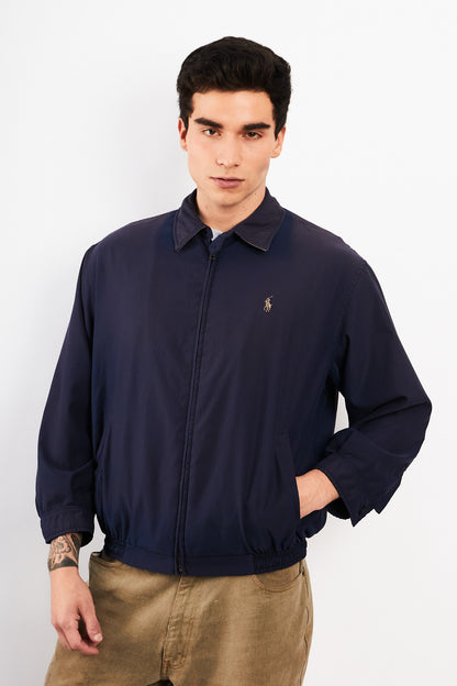 2000 Vintage Polo Ralph Lauren Navy Bi-Swing Harrington (M)